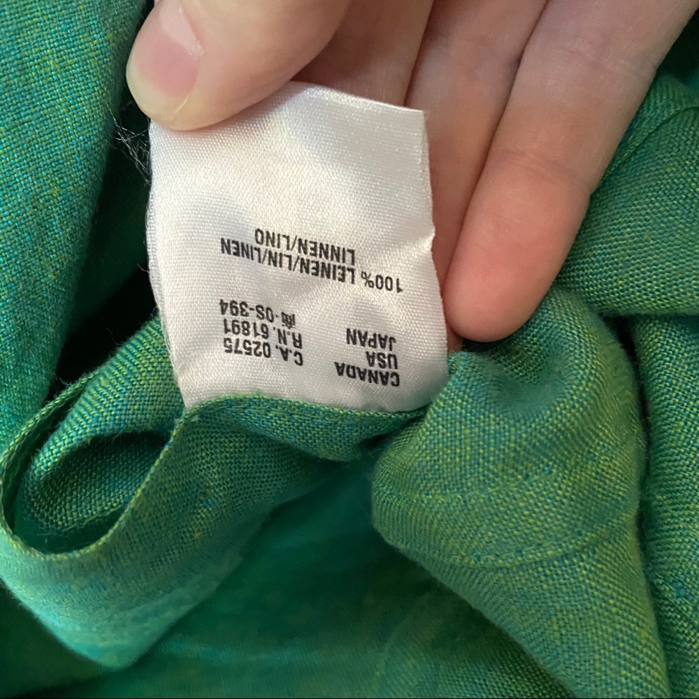 Vintage Escada 100% linen green blazer - Picture 7 of 8